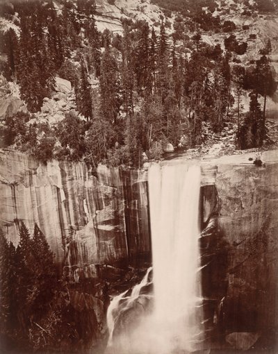 Pi-Wi-Ack (Shower of Stars), Vernal Fall, 400 Feet, Valley of Yosemite by Eadweard Muybridge